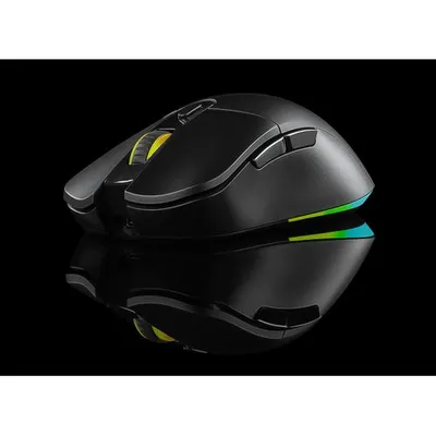 Cosmic Byte Hyperion Wireless + Wired Dual Mode Gaming Mouse, Rechargeable, Pixart 3325 Sensor, RGB LED, Software, Upto 10000 DPI (Black)