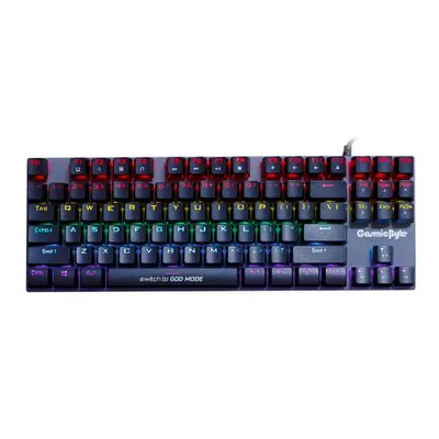 Cosmic Byte CB-GK-25 Pandora TKL Mechanical Keyboard with Outemu Blue Switches and Rainbow LED (Black/Grey)