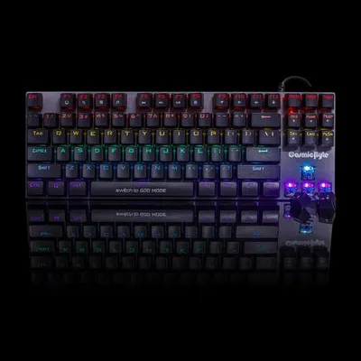 Cosmic Byte CB-GK-25 Pandora TKL Mechanical Keyboard with Outemu Blue Switches and Rainbow LED (Black/Grey)