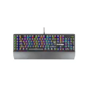 Cosmic Byte CB-GK-24 Equinox Alturas Per Key RGB Mechanical Keyboard with Outemu Blue Switches, Wrist Rest, Programmable Keys, Memory Keys (Black)