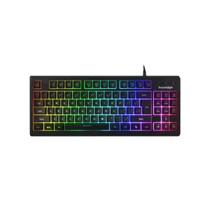 Cosmic Byte CB-GK-22 Veritas TKL Membrane Keyboard with RGB LED and Sonic Spectrum (Black)