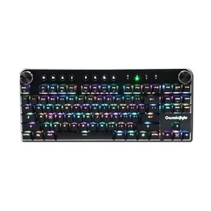 Cosmic Byte CB-GK-14 Sirius Bluetooth & Wired Mechanical Keyboard with Per Key RGB, Outemu Blue Switches (Black)