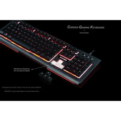 Cosmic Byte CB-GK-02 RGB Corona Wired Gaming Keyboard (Black)