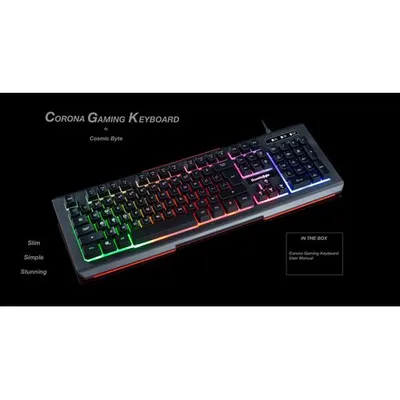 Cosmic Byte CB-GK-02 RGB Corona Wired Gaming Keyboard (Black)