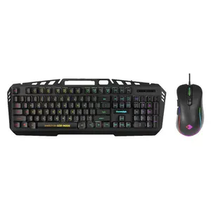 Cosmic Byte Dragon Fly RGB Aluminium Gaming Keyboard and Mouse Combo, RGB Effects, 7 Button 7200 DPI Mouse with Software (Black)