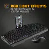Cosmic Byte Dragon Fly RGB Aluminium Gaming Keyboard and Mouse Combo, RGB Effects, 7 Button 7200 DPI Mouse with Software (Black)