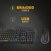 Cosmic Byte Dragon Fly RGB Aluminium Gaming Keyboard and Mouse Combo, RGB Effects, 7 Button 7200 DPI Mouse with Software (Black)