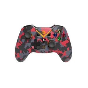 Cosmic Byte C3070W Nebula 2.4G Wireless Gamepad for PC supports Windows XP/7/8/10,11 (Camo Red)