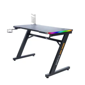 Cosmic Byte CB-CD-01 Warzone Computer Desk with RGB and Remote Control (Black)