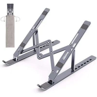 Cosmic Byte Adjustable Aluminum Portable Laptop Rack Stand for Upto 17 laptops