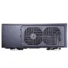 Silverstone Tek GD08B Aluminum Extended ATX/SSI-EEB Compatible/SSI-CEB HTPC Computer Case Cases - Black