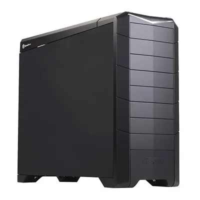 Silverstone Tek RV02B-EW-USB3.0 0.8 mm Steel SSI CEB / ATX Full Tower Computer Case with Side Window with 2X USB3.0 Front Ports Cases (Black)