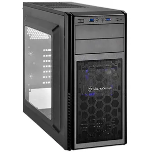 Silverstone Tek ATX, Micro-ATX Mid Tower Computer Case with Side Window Panel PS11B-W