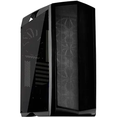 SilverStone Technology ATX Gaming Tower Case with Tempered Glass RGB Lighting and Graphics Side Panel (PM01B-FX)