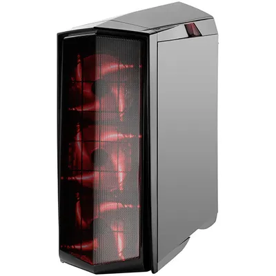 SilverStone Technology Performance ATX Primera Computer Case Black With Red LED PM01BR-W