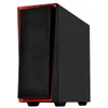 SilverStone Technology RL06BR-G Black and Red Color with Full Tempered-Glass Side Panel Cases SST-RL06BR-G