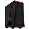 SilverStone Technology RL06BR-G Black and Red Color with Full Tempered-Glass Side Panel Cases SST-RL06BR-G
