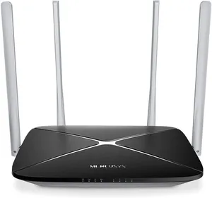 Mercusys AC1200 Wireless Dual Band Router AC12 1200Mbps Wi-Fi WiFi Speed with 4 x 5dBi Omni Directional Antennas