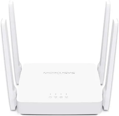 MERCUSYS AC1200 Wireless Dual Band WiFi Router Mercusys AC10 | 1200 Mbps Wi-Fi Speed | 4 High Gain Antennas | Parental Control | IPTV and IPv6 Supported