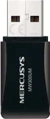 Mercusys MW300UM N300 Wireless Mini USB Adapter (Black)