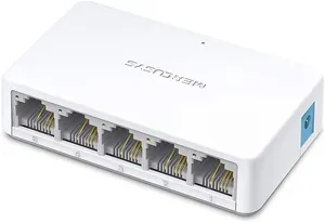 MERCUSYS MS105 5-Port 10/100Mbps Desktop Switch RJ45 Ports HUB with Auto MDI/MDIX Support, Plug and Play, Wired Ethernet Network Expansion, Sleek Ultra-Compact Design