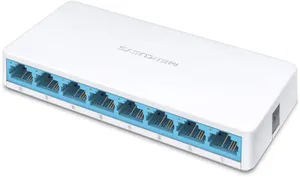 Mercusys MS108 8-Port 10/100Mbps Desktop Switch (White)