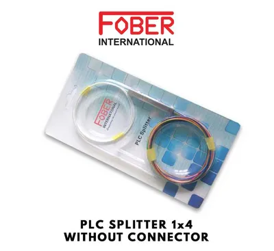 FOBER PLC SPLITTER 1 X 4 WITHOUT CONNECTOR (Pack of 5)