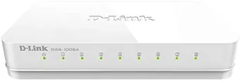 D-Link DGS-1008A 8-Port Gigabit Easy Desktop Switch (White)