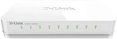 D-Link DGS-1008A 8-Port Gigabit Easy Desktop Switch (White)