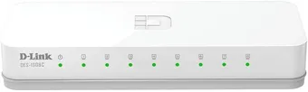 D-LINK DES-1008C 8-Port 10/100 Desktop Switch (White)