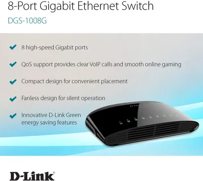 D-Link 8-Port Gigabit Switch (DGS-1008G)