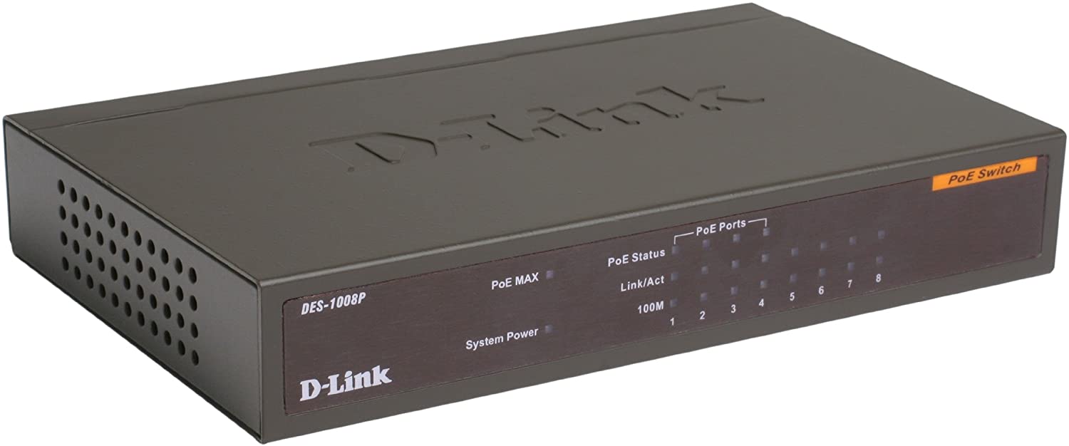 D-Link DES-1008P 8-Port Desktop Switch with 4 PoE Ports