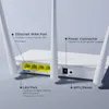 Tenda F3 300Mbps Wireless Router with 3 External Antennas - White
