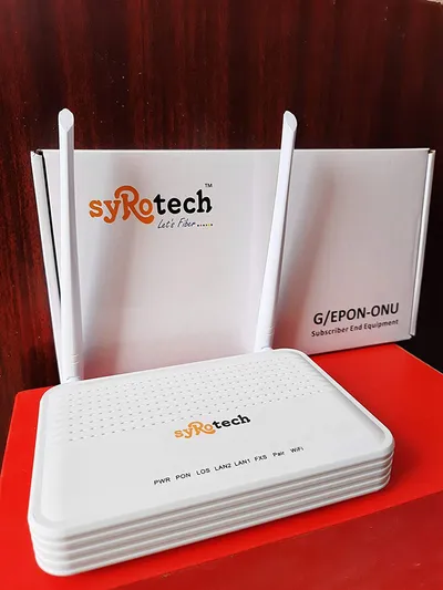 Syrotech-XPON-1110-WDONT Wireless ONT (1GE+1FE+1POTS+WiFi) Dual Antenna Optical Network Unit