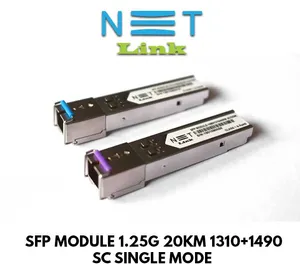 NETLINK SFP MODULE 1.25G 20KM 1310+1490 SC SINGLE MODE (PAIR)