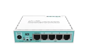 Mikrotik Hex RB750Gr3  5x Gigabit Ethernet, Dual Core 880MHz CPU, 256MB RAM, USB, microSD, RouterOS L4