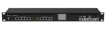 Mikrotik RB2011UiAS-RM 1U rackmount, 5xEthernet, 5xGigabit Ethernet, USB, LCD, PoE out on port 10, 600MHz CPU, 128MB RAM, RouterOS L5