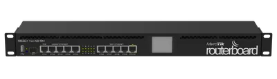 Mikrotik RB2011UiAS-RM 1U rackmount, 5xEthernet, 5xGigabit Ethernet, USB, LCD, PoE out on port 10, 600MHz CPU, 128MB RAM, RouterOS L5