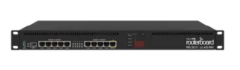 Mikrotik RB3011UiAS-RM 1U rackmount, 10xGigabit Ethernet, SFP, USB 3.0, LCD, PoE out on port 10, 2x1.4GHz CPU, 1GB RAM, RouterOS L5