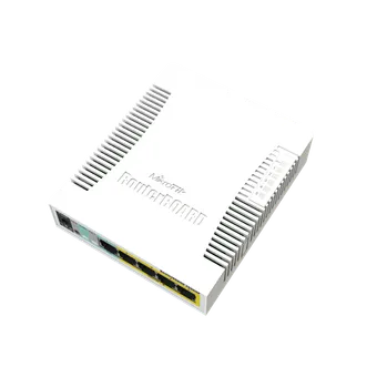 Mikrotik RB260GSP CSS106-1G-4P-1S 5x Gigabit PoE out Ethernet Smart Switch, SFP cage, plastic case, SwOS