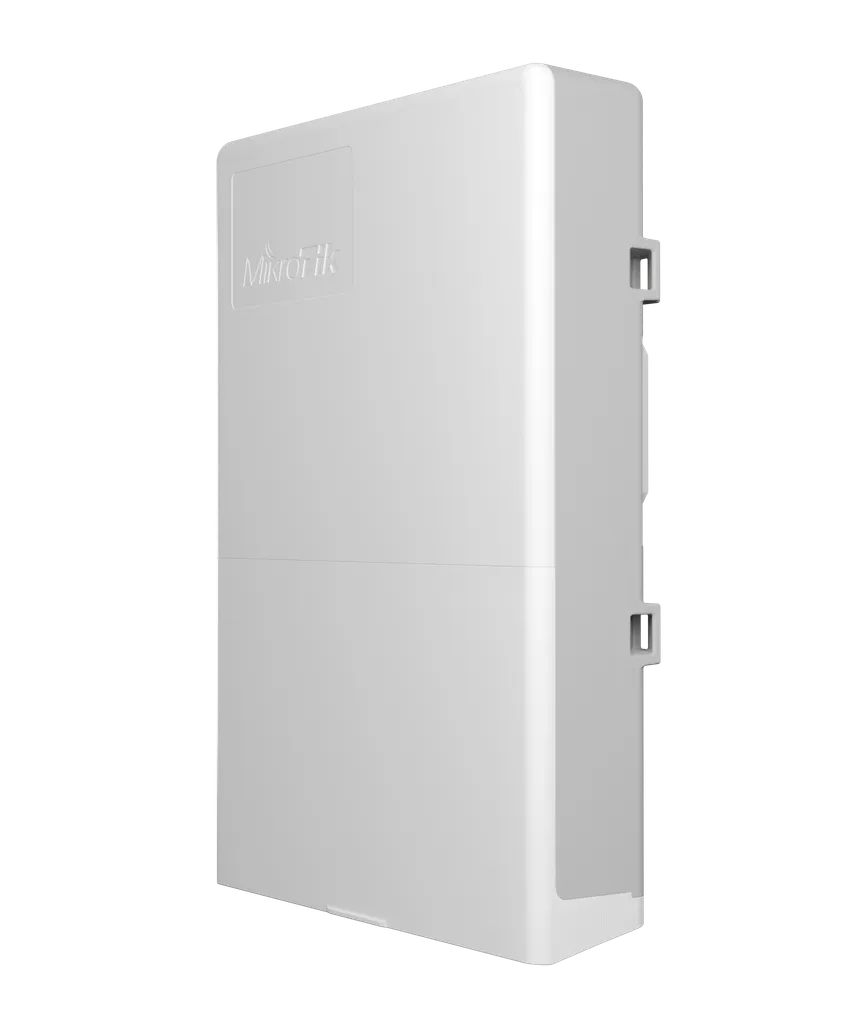 Mikrotik CSS610-1Gi-7R-2S+OUT netPower Lite 7R An outdoor reverse PoE switch with Gigabit Ethernet and 10G SFP+ ports.