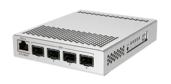 Mikrotik CRS305-1G-4S+IN Five-port desktop switch with one Gigabit Ethernet port and four SFP+ 10Gbps ports