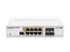 Mikrotik CRS112-8P-4S-IN 8x Gigabit Ethernet Smart Switch with PoE-out, 4x SFP cages, 400MHz CPU, 128MB RAM, desktop case, RouterOS L5