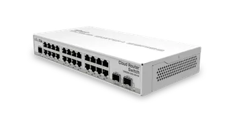 Mikrotik CRS326-24G-2S+IN 24 Gigabit ports, 2 SFP+ cages and a desktop case – server room power for your home!