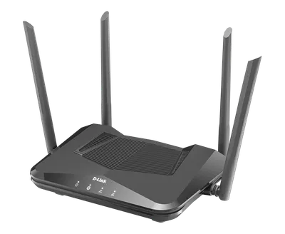 D-Link DIR-X1560 AX 1500 MU-MIMO Dual Band Wi Fi 6 Router, 5 Gigabit Port, 4 External Antenna, Voice Control Compatible, Parental Control