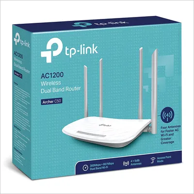 TP-Link Archer C50 AC1200 Dual Band Wireless Cable Router,