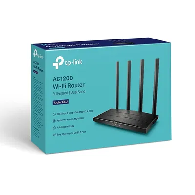 TP-Link Archer C6U AC1200 Wi-Fi Router Full Gigabit Dual Band 