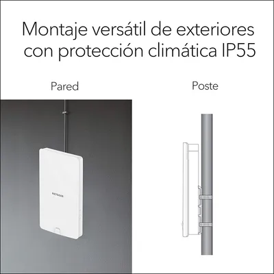 NETGEAR Wireless Outdoor Access Point (WAX610Y) - WiFi 6 Dual-Band AX1800 Speed | Up to 250 Devices | 1x2.5G Ethernet Port | IP55 Weatherproof | 802.11ax | Insight Remote Management | PoE+ Powered