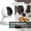 TP-LINK Tapo Wi-Fi Pan/Tilt Smart Security Camera, Indoor CCTV, 360 Rotational Views, Works with Alexa, Google, No Hub Required, 1080p, 2-Way Audio, Night Vision, SD Storage, Device Sharing(Tapo C200)