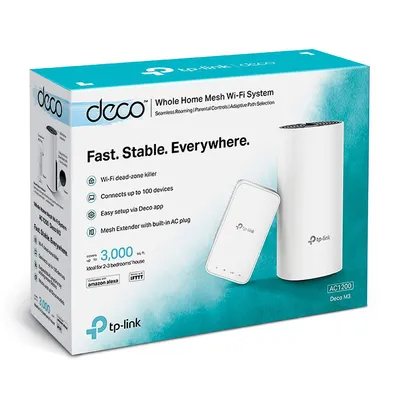 TP-Link Deco M3 Mesh Wi-Fi Wireless SystemÃ¢â‚¬â€œUp to 2,400 sq.ft Whole Home Coverage, Replaces WiFi Router/Extender, 2-Pack